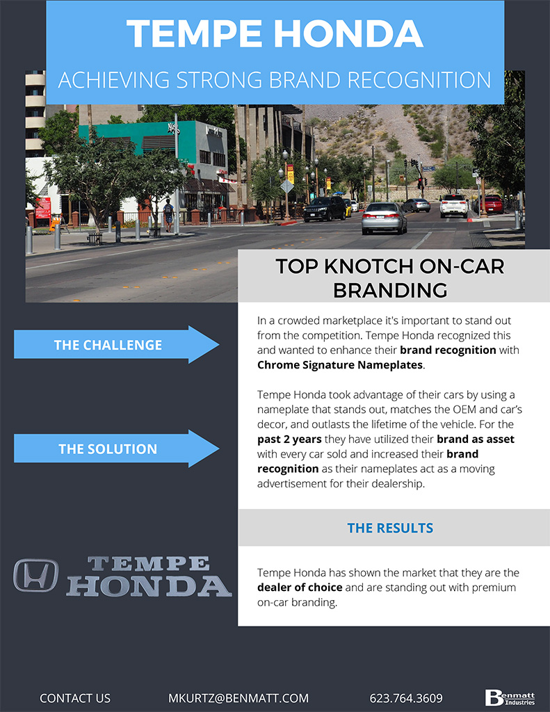 TEMPE HONDA Achieving String Brand Recognition