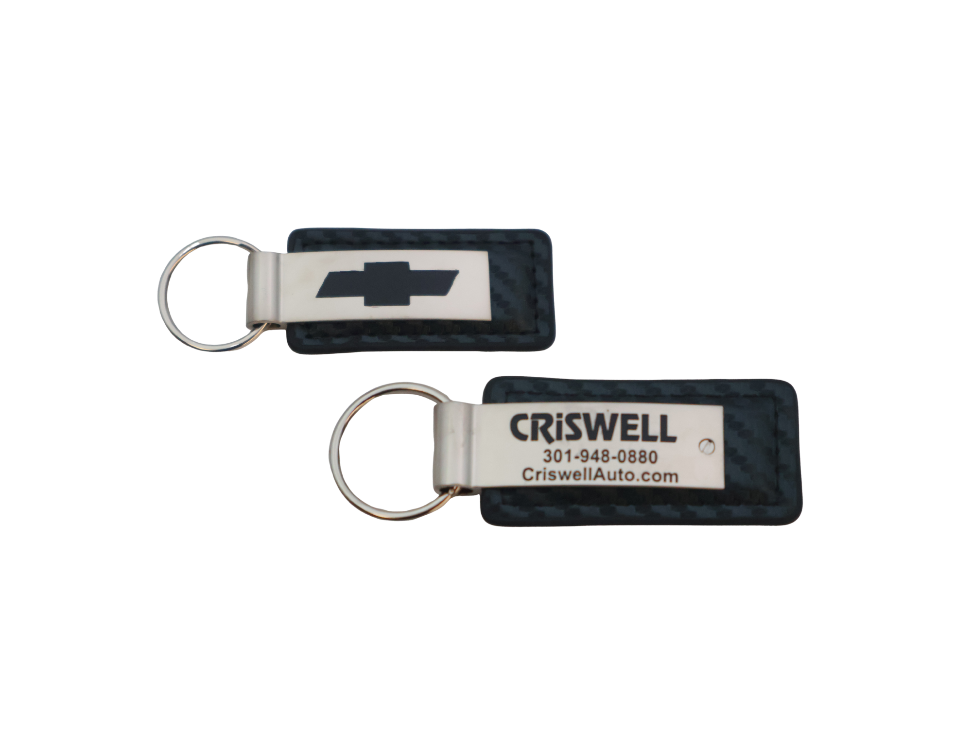 Carbon Fiber Leather Key Fob - Image 2