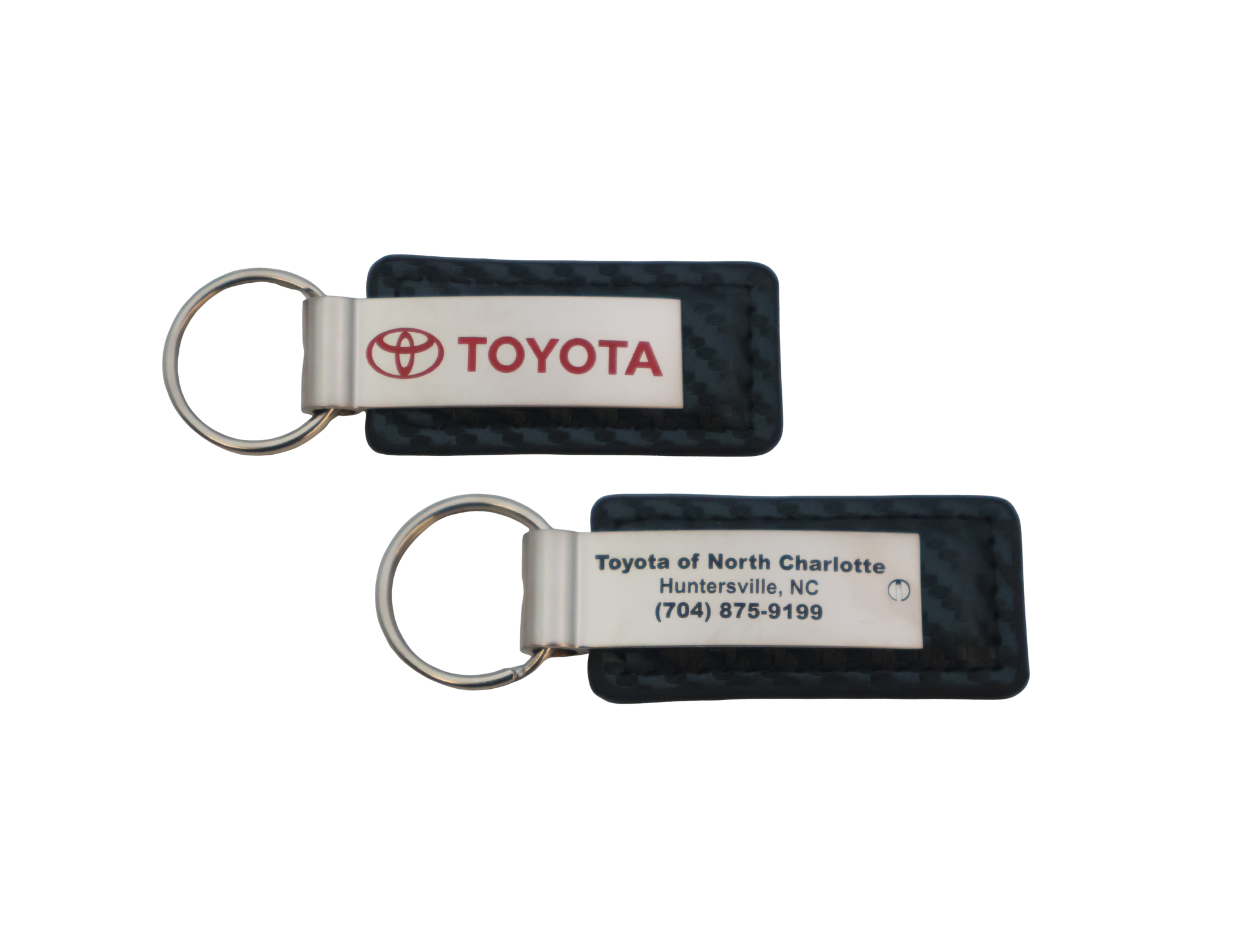 Carbon Fiber Leather Key Fob