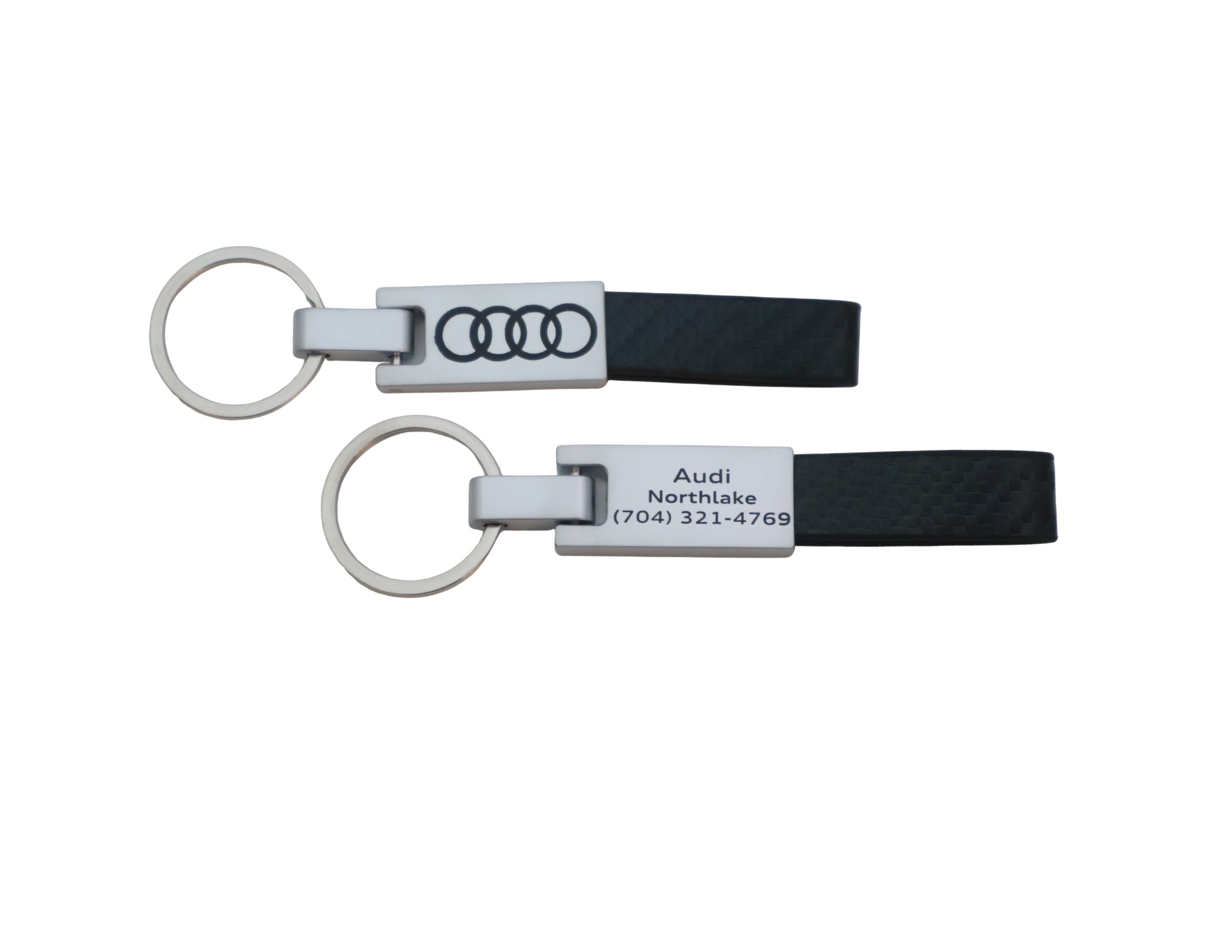 Carbon Fiber Leather Key Fob – Loop - Image 3